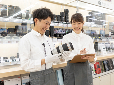 カメラが好きな方、写真が好きな方大歓迎! 「好き」を仕事にしませんか? カメラ専門店で接客・販売スタッフ募集!<アルバイト・ パート>