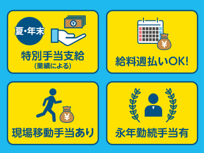 離職率の低い警備会社です。平日のお昼の時間で働けます！勤務地相談OK［スーパー・レストランの駐車場案内係］◎給料週払いOK ◎ワンルームマンション完備！即入居できます ◎資格取得制度有イメージ02